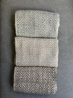 Bufanda lana de llama ojo de perdiz en internet