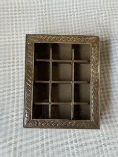 Caja de té o alhajero de madera y alpaca de 12 divisiones - Jiron del cielo