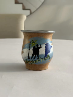 Mate algarrobo bandera argentina