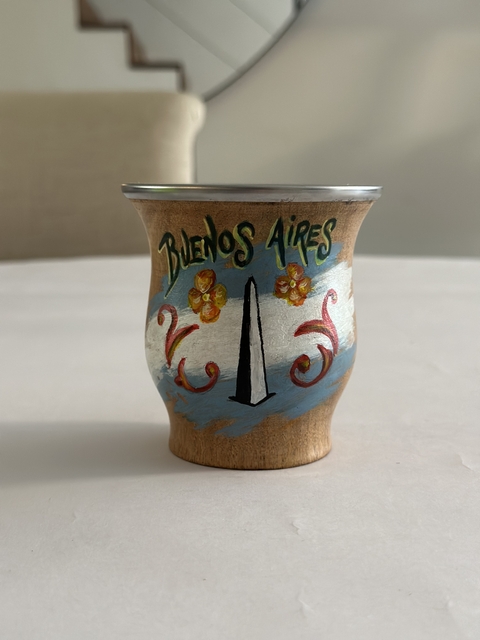 Mate algarrobo bandera argentina