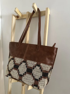 Cartera de cuero y chaguar - Jiron del cielo