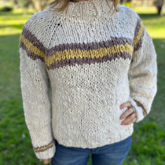 Sweater fueguino lana de oveja- Mediano - Jiron del cielo