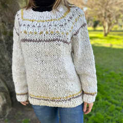 Sweater fueguino lana de oveja- Mediano - Jiron del cielo