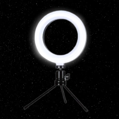 Ring Light Led Mesa Iluminador Pequena Tripé 6 Polegada 16cm Youtuber Influencer Iluminação Luz Beleza Maquiagem Vídeos - buy online
