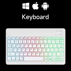 Image of EMTRA Backlit Backlight Bluetooth Keyboard Mouse For IOS Android Windows For iPad Portuguese keyboard Spanish keyboard and Mouse