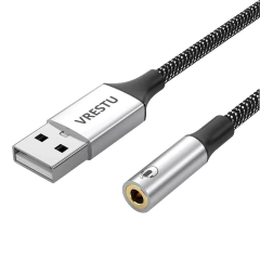 Adaptador USB para P2 (3.5mm) – Áudio Estéreo Hi-Fi com Entrada para Fone e Microfone - comprar online