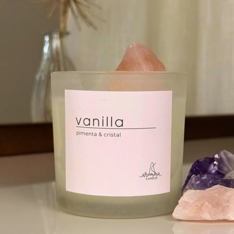 CRISTAL Vanilla Quartzo Rosa 190gr