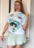 Camiseta T-Shirt Verde/Branco Meninas Super Poderosas na internet