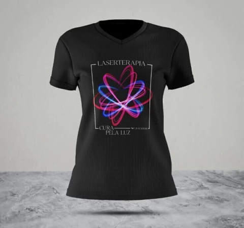 Camiseta Laserterapia - Cura pela Luz
