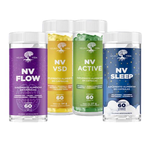 KIT SUPLEMENTOS - NV SLEEP + NV FLOW + NV ACTIVE + NV VSD - comprar online