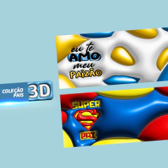 PACK DE ARTES CANECAS - PAIS 3D - loja online
