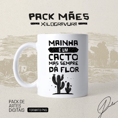 PACK DE ARTES - MÃES XILOGRAVURA - Julio G Designer