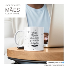 PACK DE ARTES - MÃES CLEAN WHITE 2023 na internet