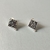 Brinco Meteoro - Hematita, Diamante e Prata 950 - Clara Lau Joias | Prata 950 e Ouro 18k 