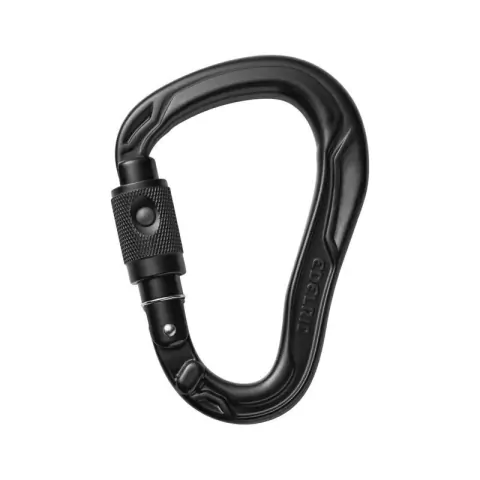 MOSQUETÓN CON SEGURO EDELRID HMS BULLET PERMALOCK NEGRO