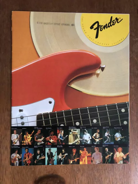 Catálogo Fender ano 1983