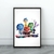 Kit 3 Placas Decorativas Divertidamente MDF Com Moldura na internet