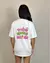Tshirt Oversized "Treino pela saúde" Off White