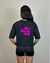 Tshirt Oversized "Anti Cardio Club" Preta