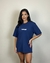 Tshirt Oversized: "Quanta humilhação para ficar gostosa" Azul Marinho na internet