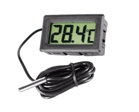 Termômetro Digital Simples Cabo 1 metro com Certificado de Calibração