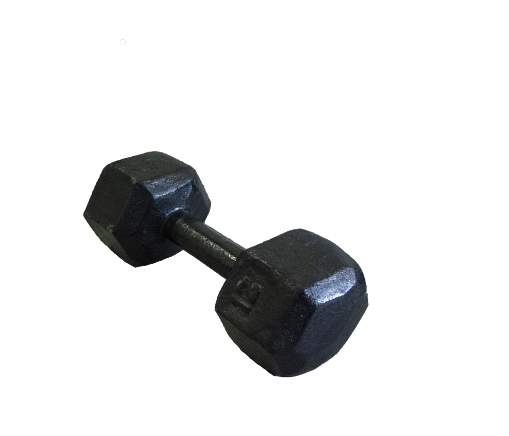 Mancuernas de fundicion hexagonal 12kg