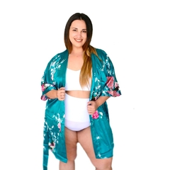 Imagen de Kimonos Flor - Pavo Real
