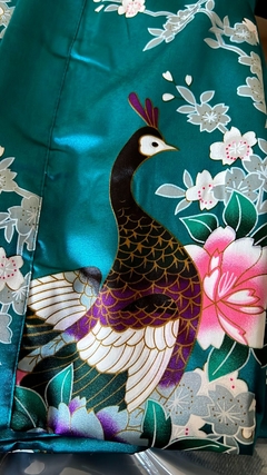 Kimonos Flor - Pavo Real