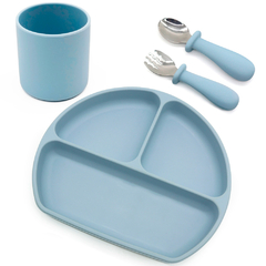 Set "Mi Primera Comida" (Plato, Vaso y Cubiertos)
