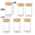 Kit 6 Pote de Vidro Hermético 150ml 110ml 200ml Bambu Mantimento Tempero - comprar online