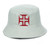 Bucket Cruz de Malta - Dupla Face - Preto e Branco