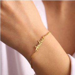 Pulsera Name Gold - tienda online