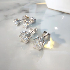 Aritos Strass Cubic Engarzado