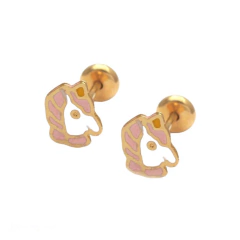 Aritos Unicornio Gold - comprar online