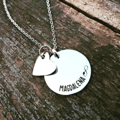 Collar Medalla + Mini Dije Acero Quirurgico en internet