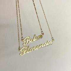 Collar Name Gold - tienda online
