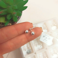 Aritos Bolita Plata 925 en internet