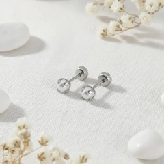 Aritos Perla Engarzada - tienda online