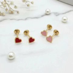 Aritos Corazon Golden - tienda online