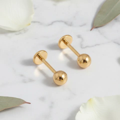 Aritos Ball Golden Filled - comprar online