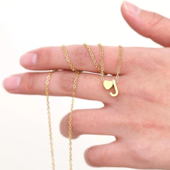 Collar Baby + Heart Gold