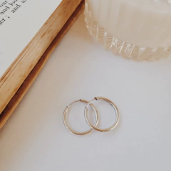 Argollas Circle Silver 15mm