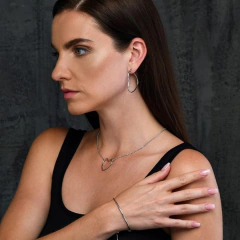 Aritos Corazon Argolla - Jhune Joyeria