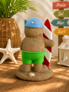 BONECO DE AREIA SURFISTA NATAL 21X15,5cm - loja online
