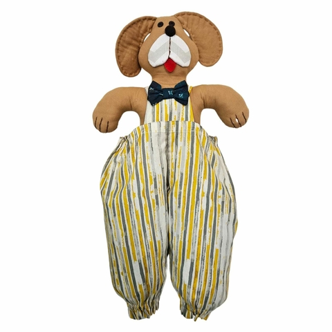 Boneco Puxa-saco Patchwork Cachorro