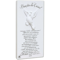 PLACA ORAÇÃO DE CASAL 25 cm - comprar online