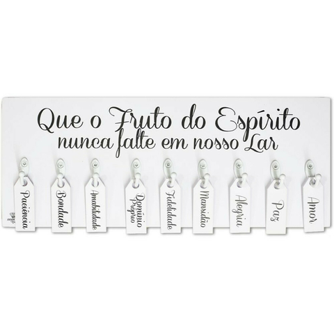 PORTA CHAVE FRUTO DO ESPIRITO SANTO 25 cm - comprar online