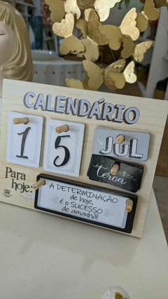 CALENDÁRIO PERMANENTE DE MESA PARA HOJE: A DETERMINAÇÃO... 18X22 - comprar online