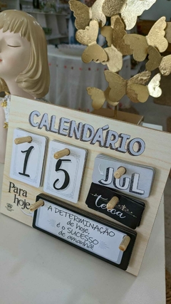 Imagem do CALENDÁRIO PERMANENTE DE MESA PARA HOJE: A DETERMINAÇÃO... 18X22
