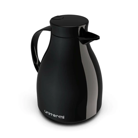 Garrafa Térmica Gatilho 1 Litro Café Chá Leite Preto